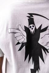 Soul Eater Lord Death Embroidered White T-Shirt