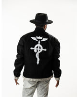 Fullmetal Alchemist: Brotherhood -  Edward Elric Embroidered Black Denim Jacket