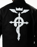 Fullmetal Alchemist: Brotherhood -  Edward Elric Embroidered Black Denim Jacket