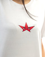 Gurren Lagann Simone Star Glasses Shirt WHITE