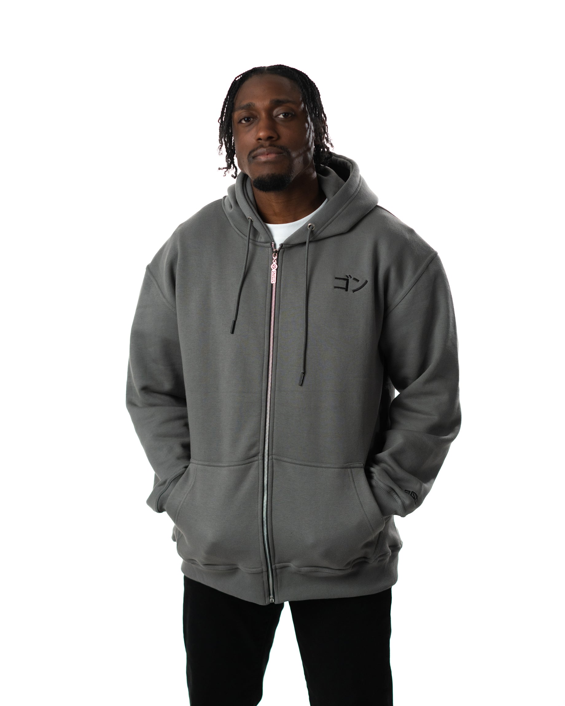 Hunter x Hunter Gon Zipper Hoodie GREY