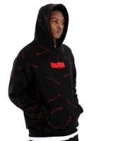 Kill la Kill -Senketsu Black Fully Embroidered Pullover Hoodie