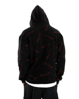 Kill la Kill -Senketsu Black Fully Embroidered Pullover Hoodie