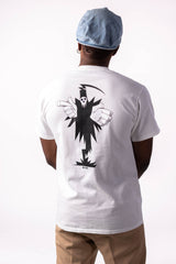 Soul Eater Lord Death Embroidered White T-Shirt