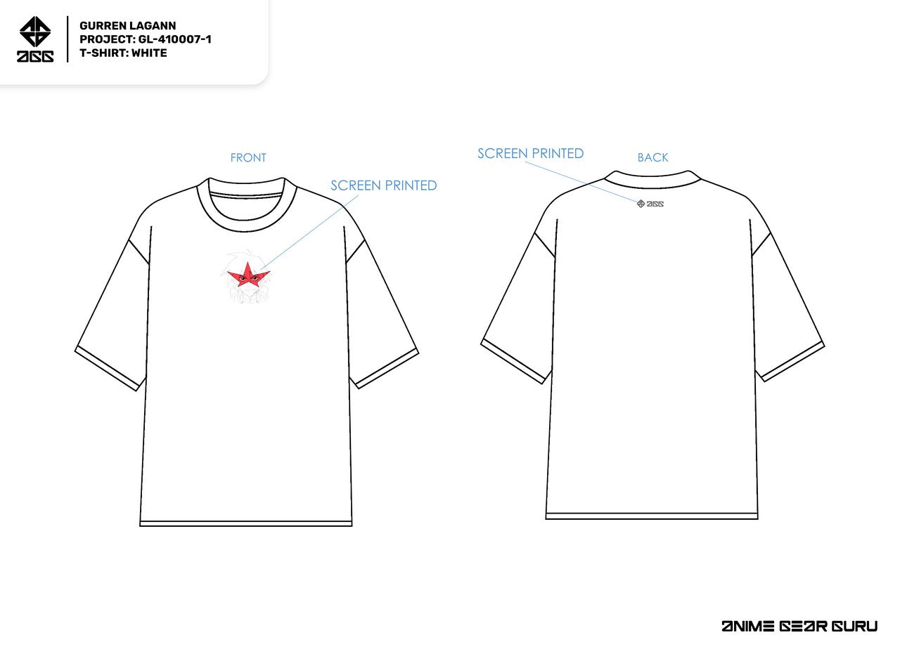 Gurren Lagann Shirt Thank You BLACK