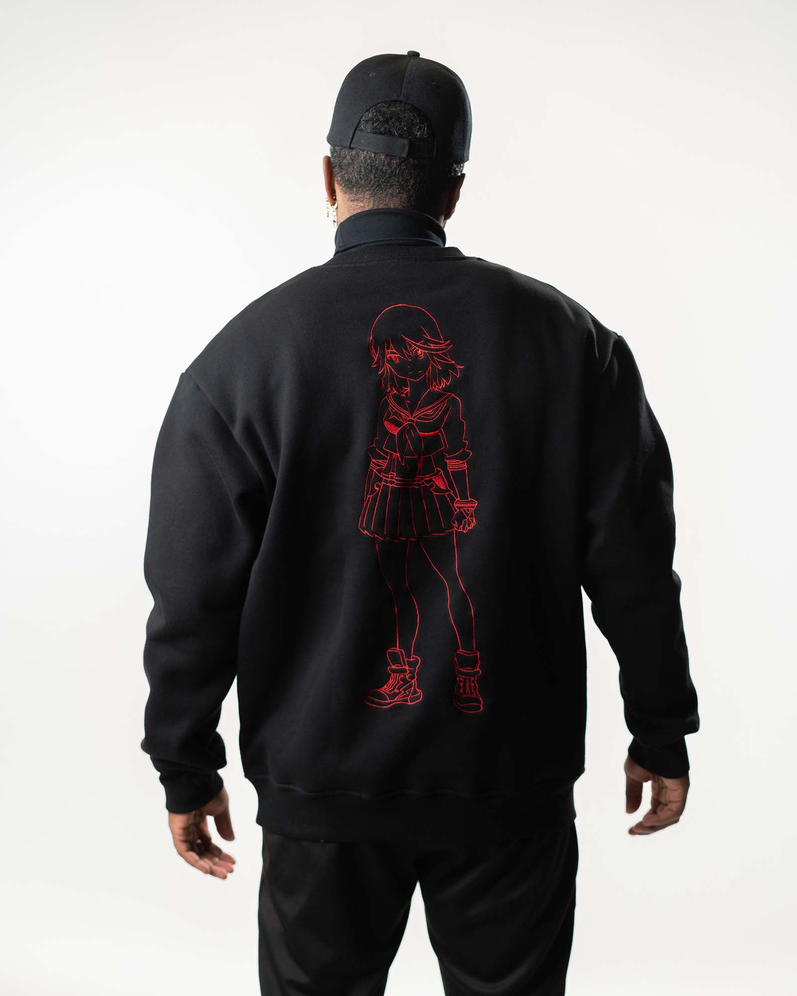 Black discount anime sweater