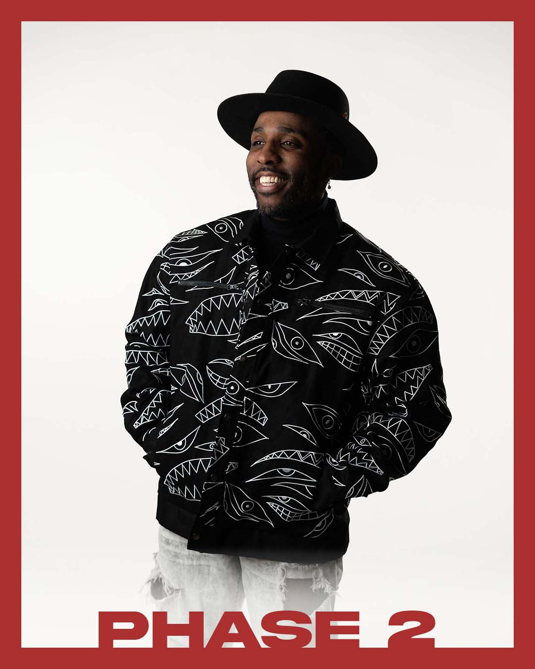 PHASE 2 - Fullmetal Alchemist: Brotherhood -  Eyes of God (Pride) Embroidered Black Denim Jacket