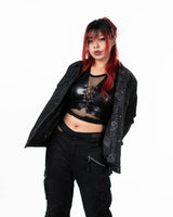 Naruto Shippuden - Akatsuki Black Pattern Jacket - PREORDER