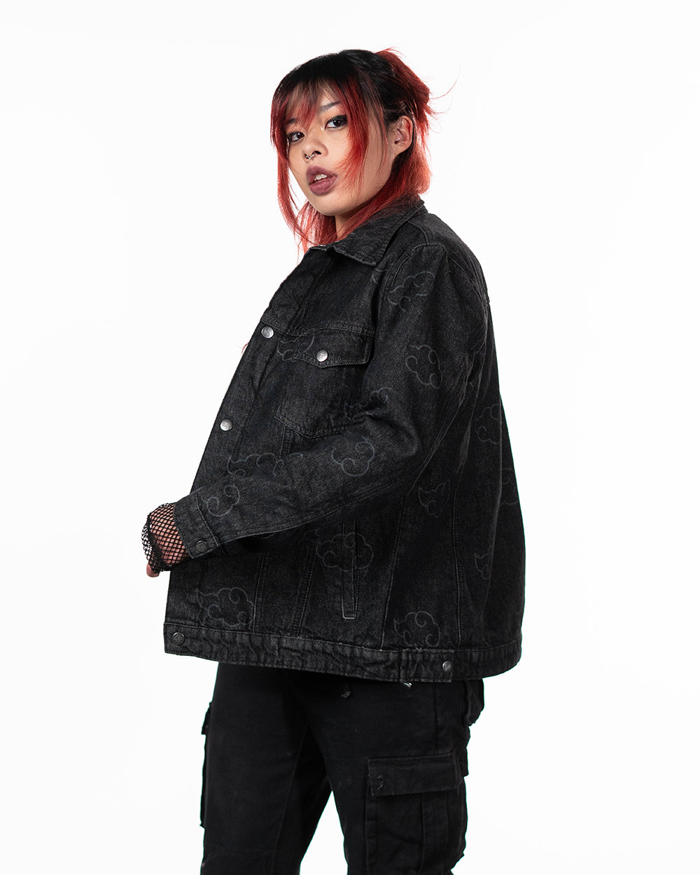Naruto Shippuden - Akatsuki Black Pattern Jacket - PREORDER