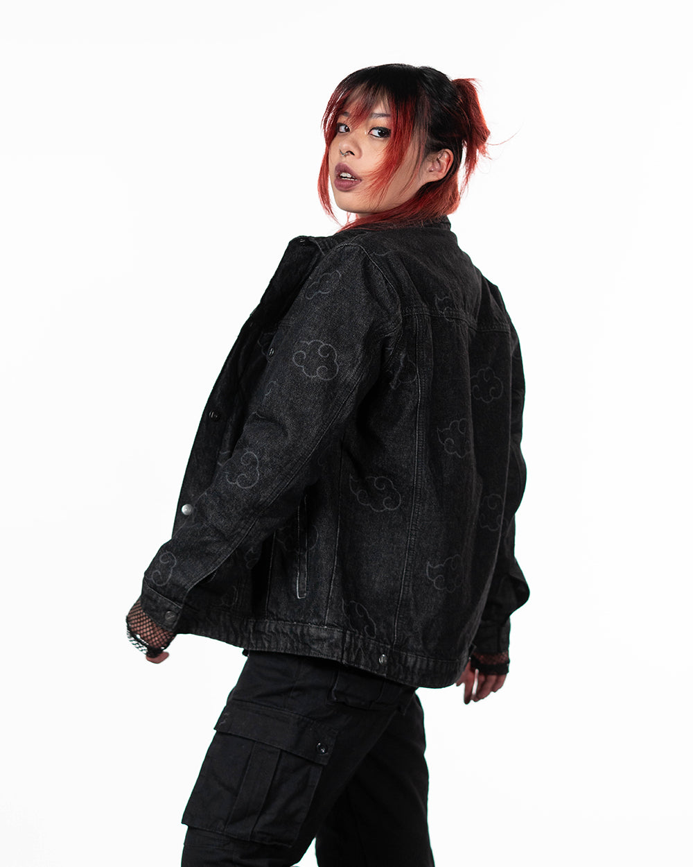 Naruto Shippuden - Akatsuki Black Pattern Jacket - PREORDER