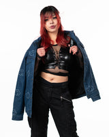 Naruto Shippuden - Akatsuki Blue Pattern Jacket - PREORDER