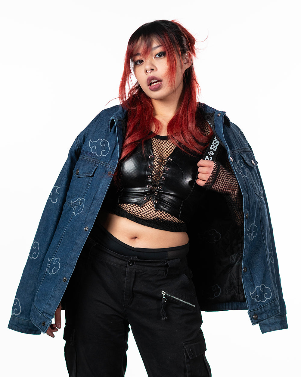Naruto Shippuden - Akatsuki Blue Pattern Jacket - PREORDER