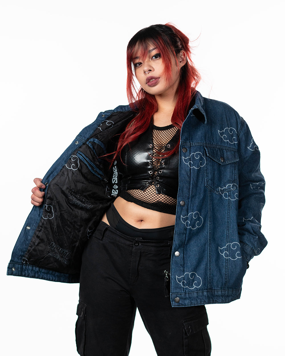 Naruto Shippuden - Akatsuki Blue Pattern Jacket - PREORDER