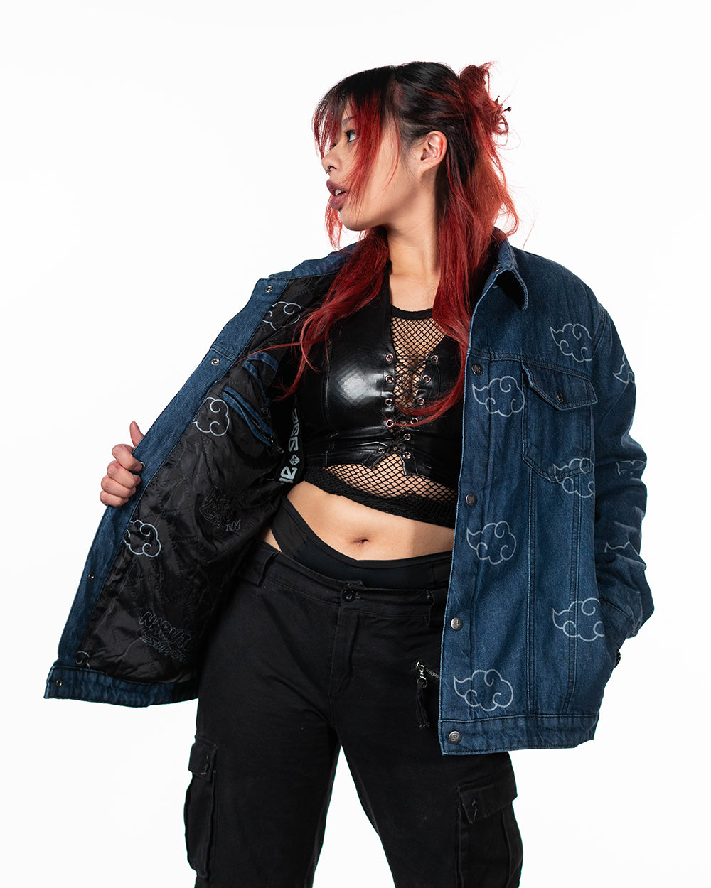 Naruto Shippuden - Akatsuki Blue Pattern Jacket - PREORDER