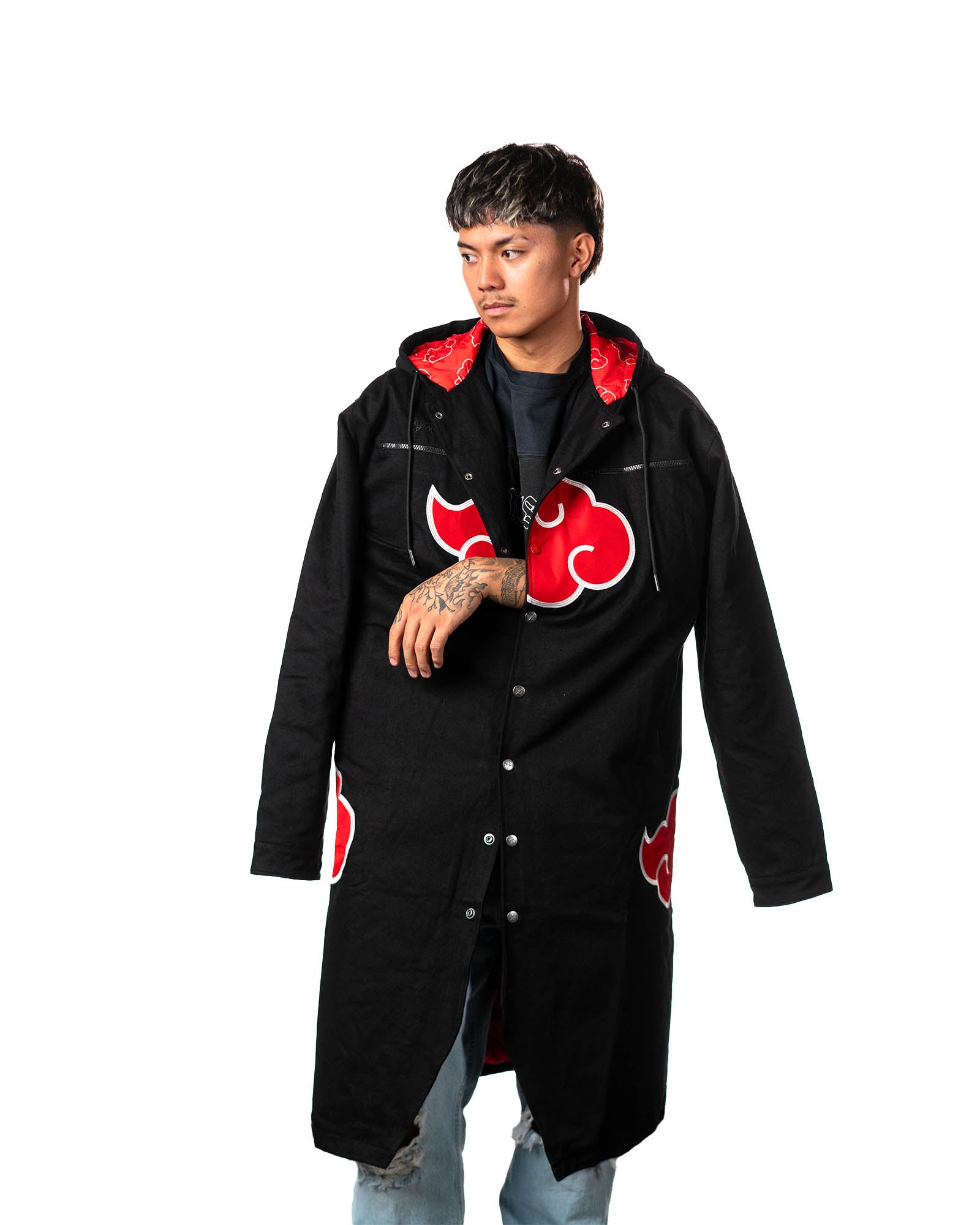 Naruto Shippuden - Akatsuki Long Denim Jacket - PREORDER
