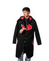 Naruto Shippuden - Akatsuki Long Denim Jacket - PREORDER