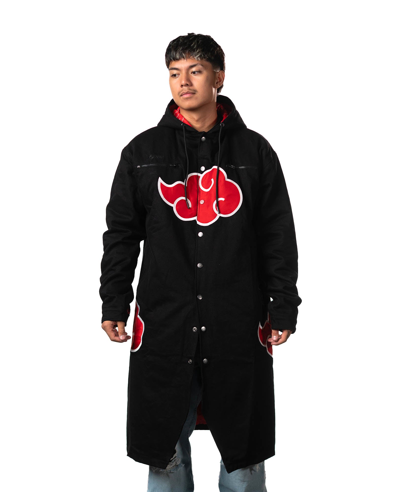 Naruto Shippuden - Akatsuki Long Denim Jacket - PREORDER