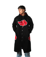 Naruto Shippuden - Akatsuki Long Denim Jacket - PREORDER