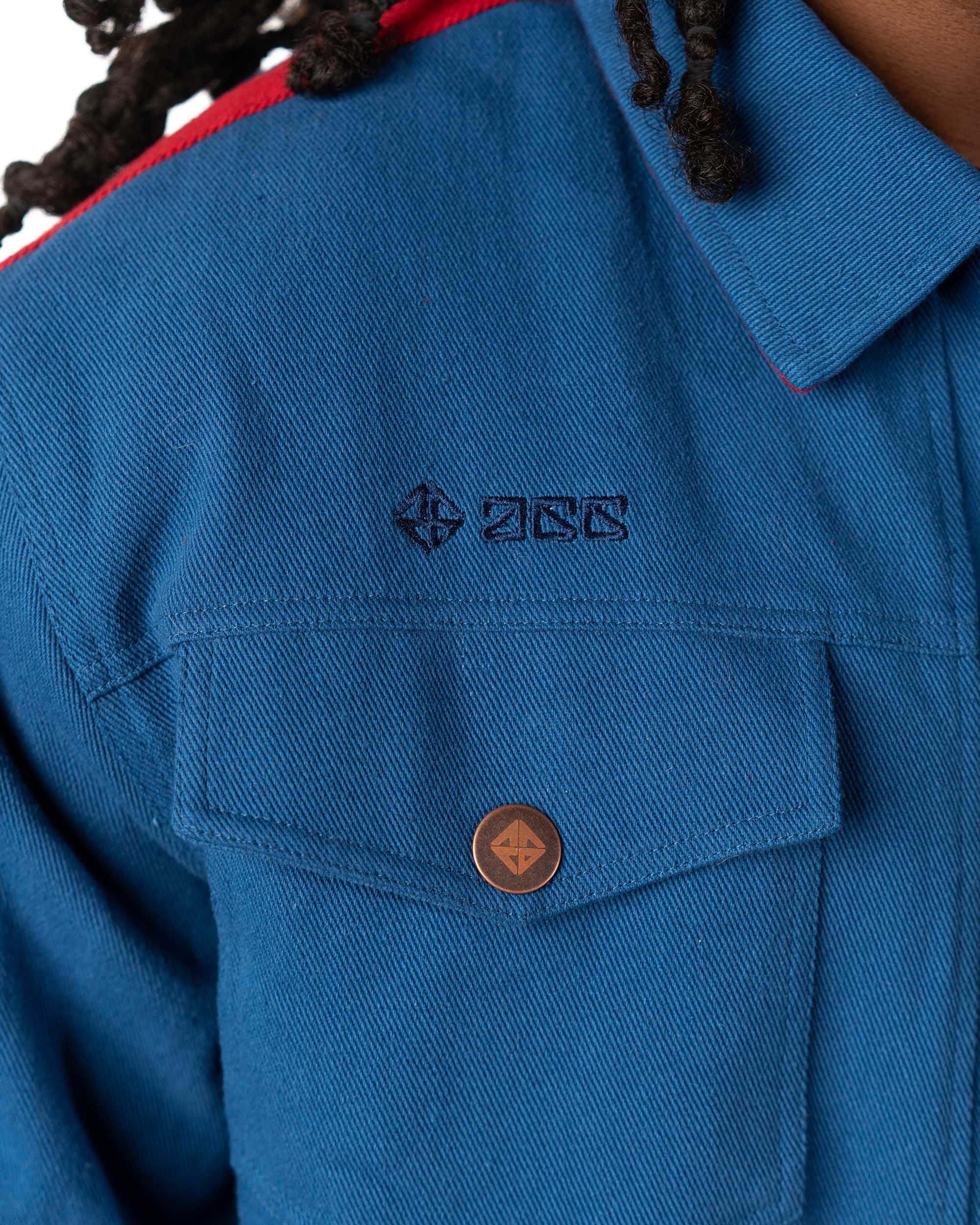 Anime Gear Guru Gurren Lagann Simon jacket close up emboridery