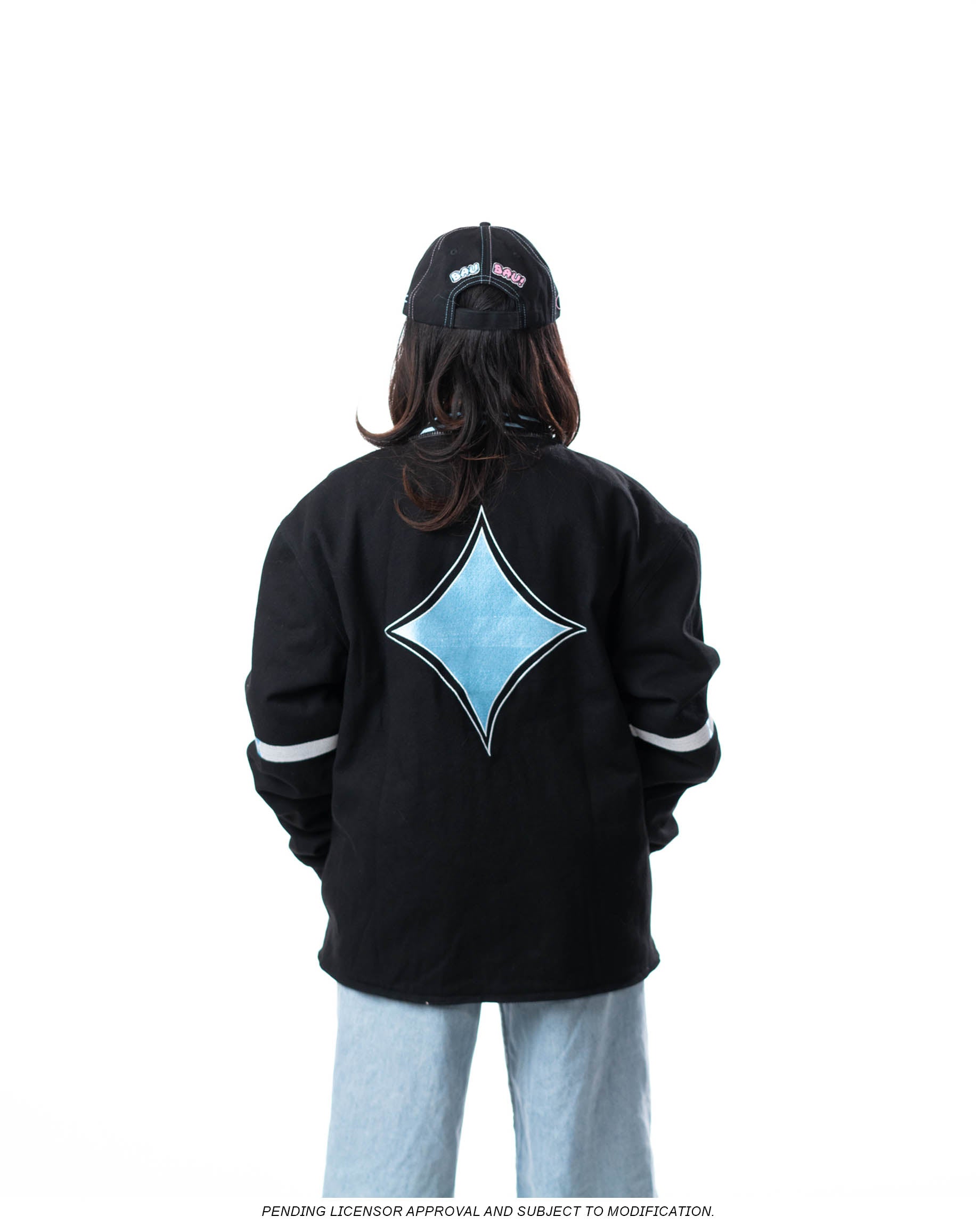 hololive English - Fuwawa Abyssgard Long Denim Cropable Jacket