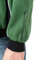 Close up of the sleeve cuff on the Gon racing jacket featuring a heavy duty zipper closure