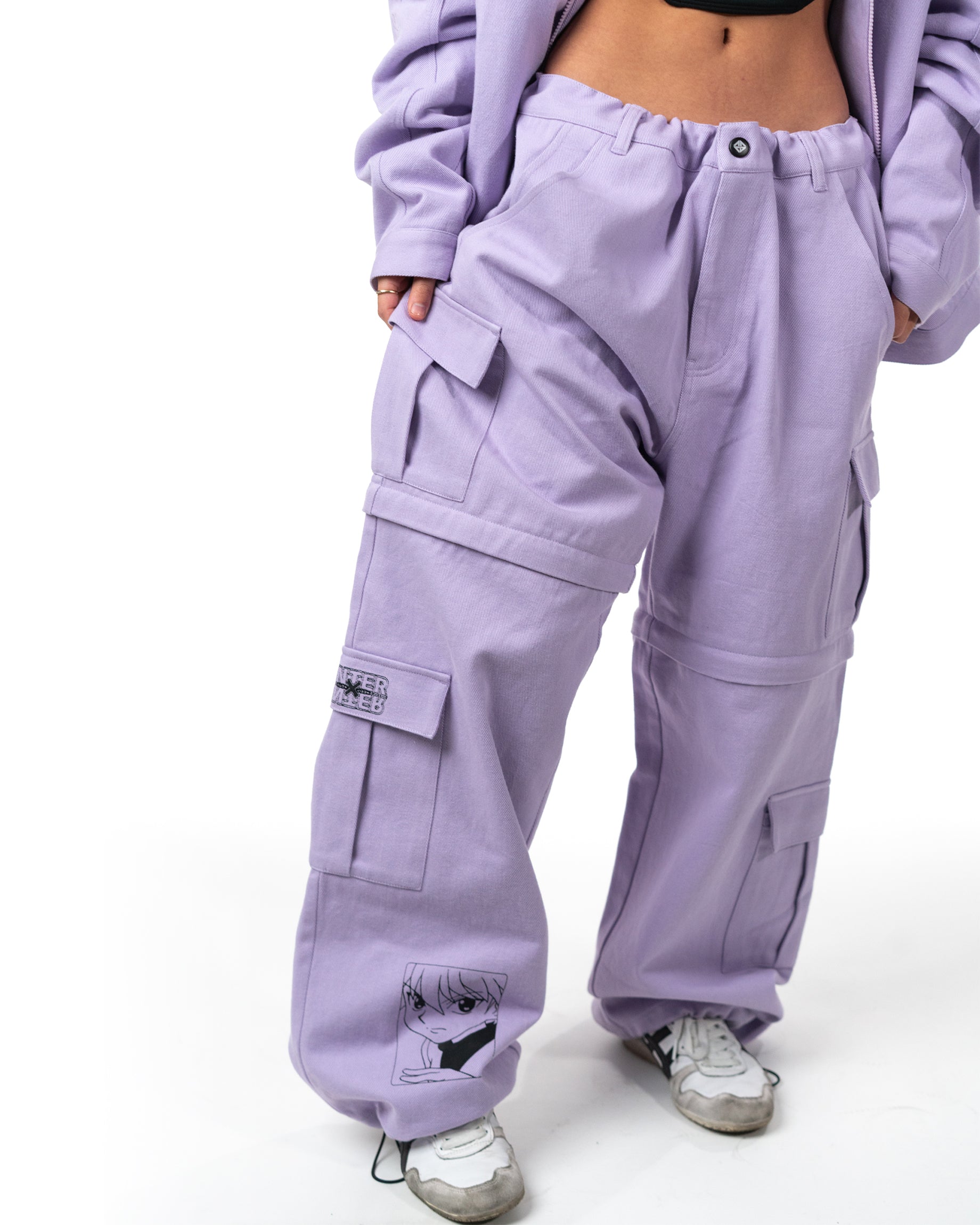 Hunter x Hunter - Killua Purple Cargo Pants – Anime Gear Guru