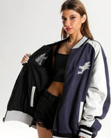Visual demonstyration of Officially licensed Kill la Kill Ryuko jacket reverse side A and B