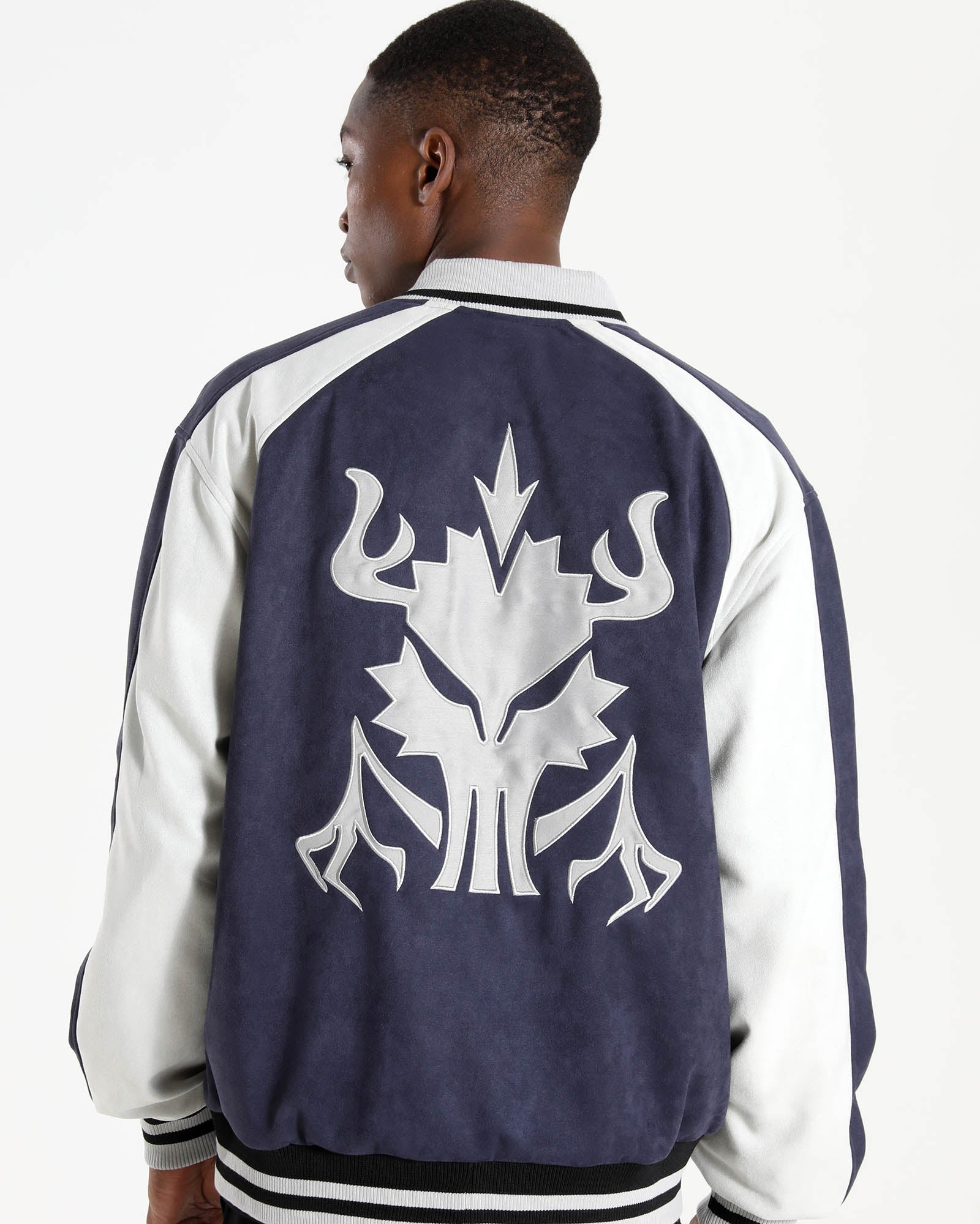 Reversed Side B back view of the Kill la Kill jacket showing the high quality back embroidery