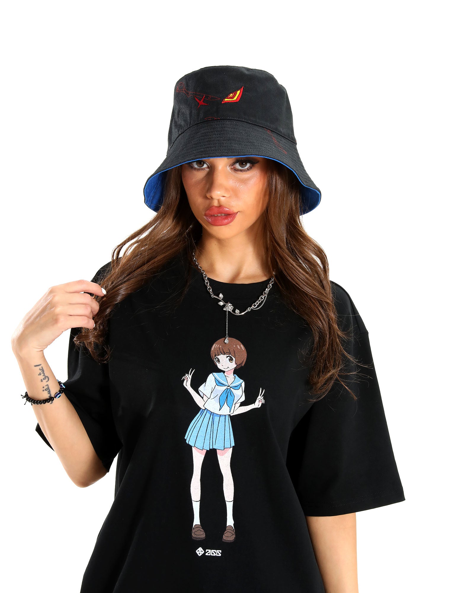 Kill la Kill Mako/Senketsu Reversible Bucket Hat