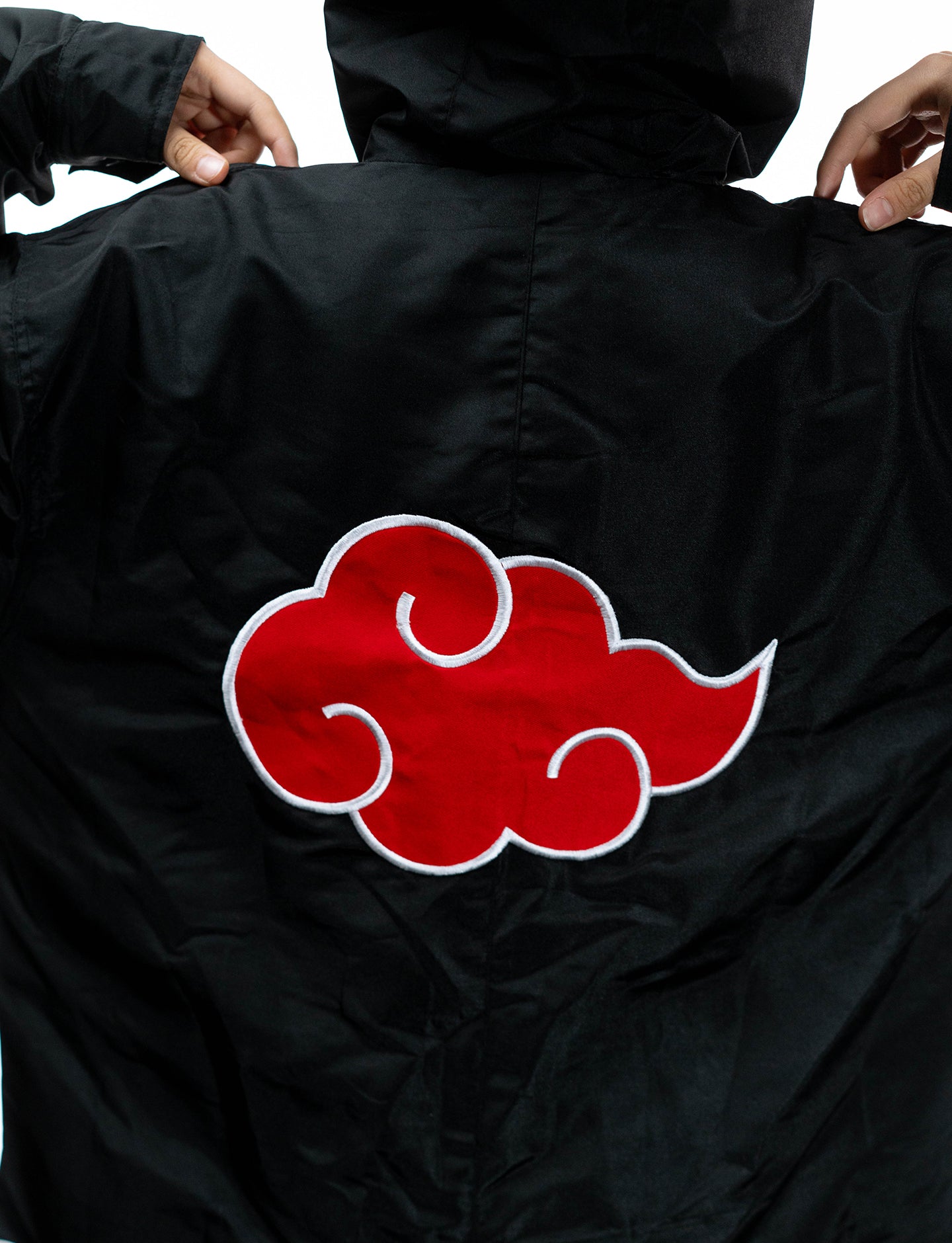Naruto Shippuden Akatsuki cloud hooded windbreaker jacket back cloud macro