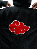 Naruto Shippuden Akatsuki cloud hooded windbreaker jacket back cloud macro
