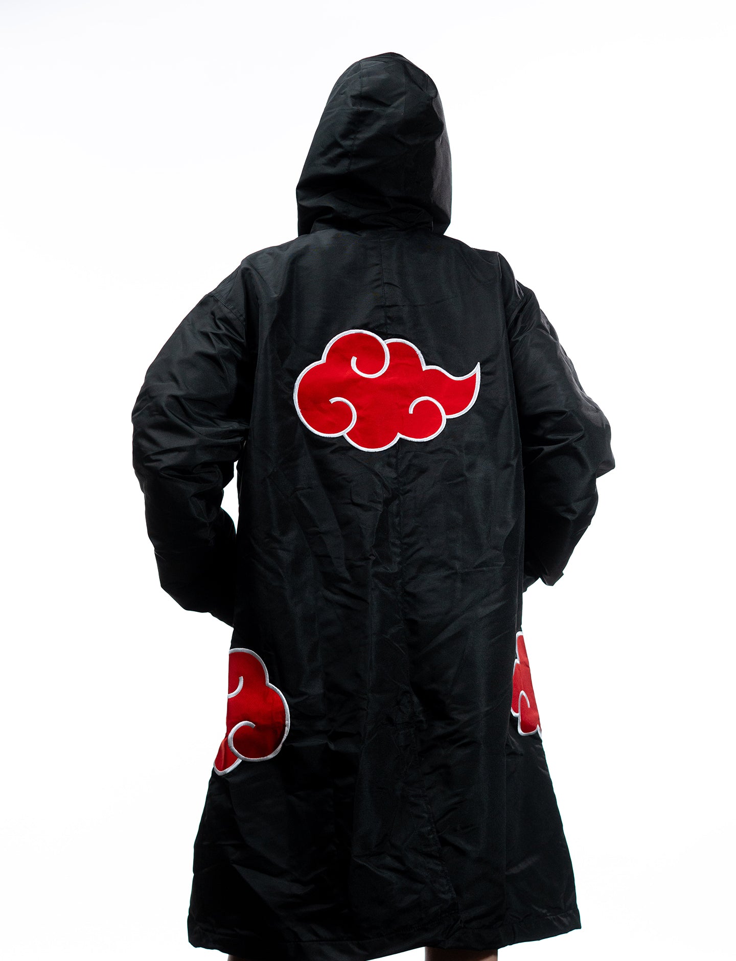 Naruto Shippuden Akatsuki cloud hooded windbreaker jacket back hooded view