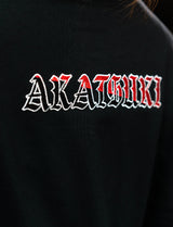 Naruto Shippuden Akatsuki embroidered cloud shirt back Akatsuki macro