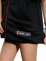 Naruto Shippuden Akatsuki red and black baseball jersey hem label detail