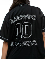 Naruto Shippuden Akatsuki white and black baseball jersey back number closeup