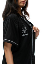 Naruto Shippuden Akatsuki white and black baseball jersey front number closeup