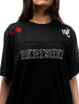 Naruto Shippuden Itachi Akatsuki jersey front logo closeup