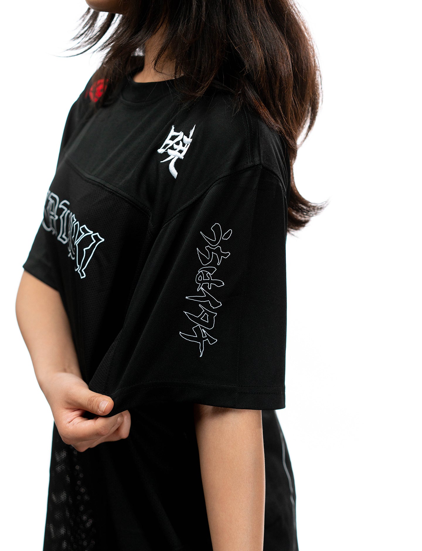 Naruto Shippuden Itachi Akatsuki jersey side print view