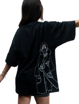 Naruto Shippuden Itachi Uchiha line art shirt back full view
