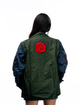 Naruto Shippuden Kakashi tactical windbreaker jacket back full view