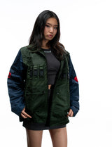 Naruto Shippuden Kakashi tactical windbreaker jacket front angle view
