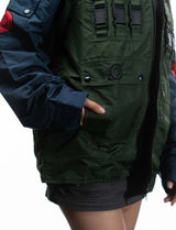 Naruto Shippuden Kakashi tactical windbreaker jacket front lower detail