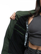 Naruto Shippuden Kakashi tactical windbreaker jacket inside detail