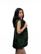 Naruto Shippuden Kakashi tactical windbreaker jacket sleeveless profile view
