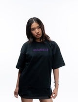 Naruto Shippuden Sasuke Uchiha purple line art oversized shirt front pose view