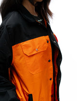 Naruto Shippuden Uzumaki orange windbreaker jacket inner lining detail