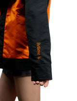 Naruto Shippuden Uzumaki orange windbreaker jacket sleeve print detail