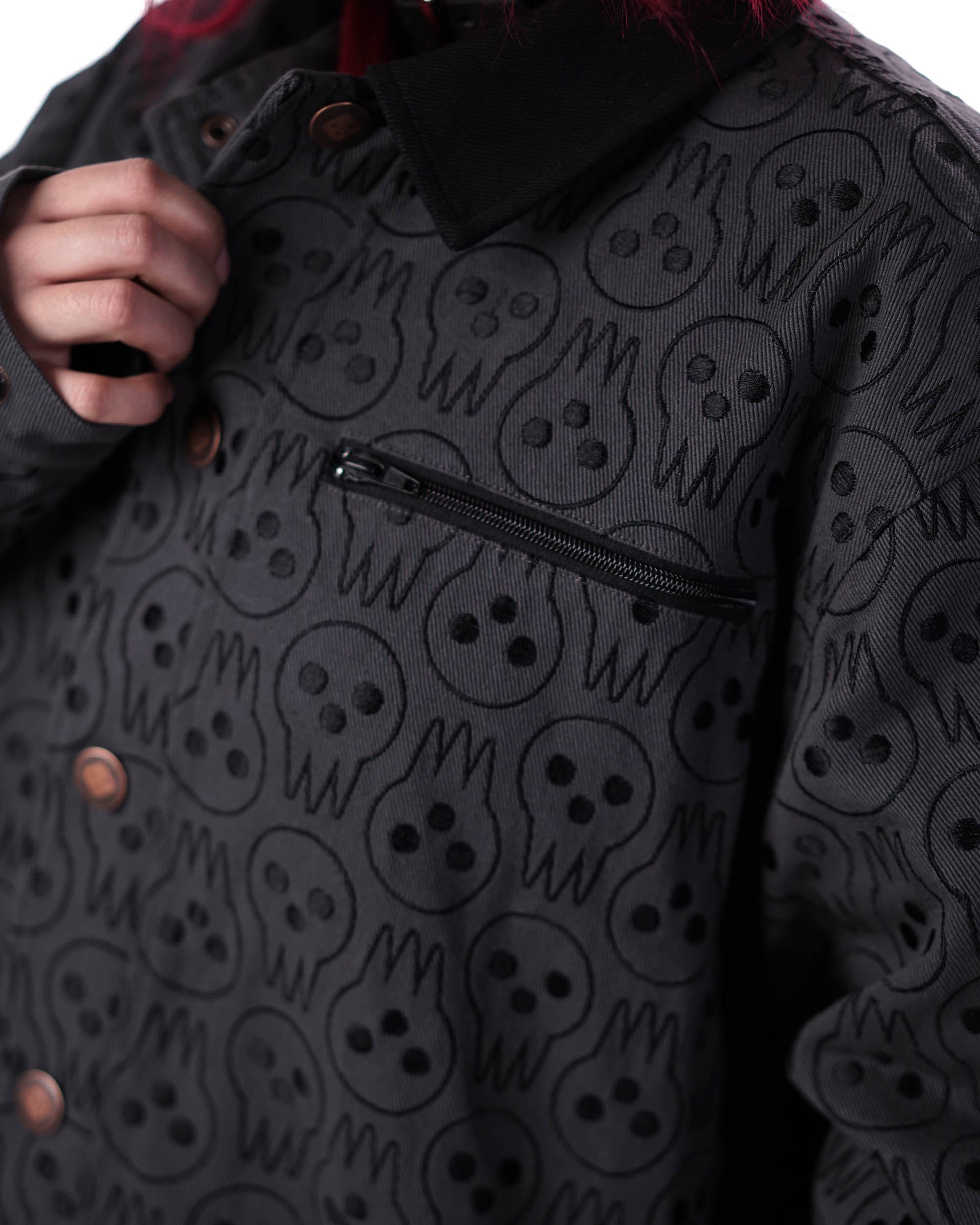 Soul Eater - Lord Death Pattern Denim Jacket - Tier 1