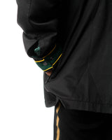 Wind Breaker bofurin black denim jacket sleeve cuff embroidery detail