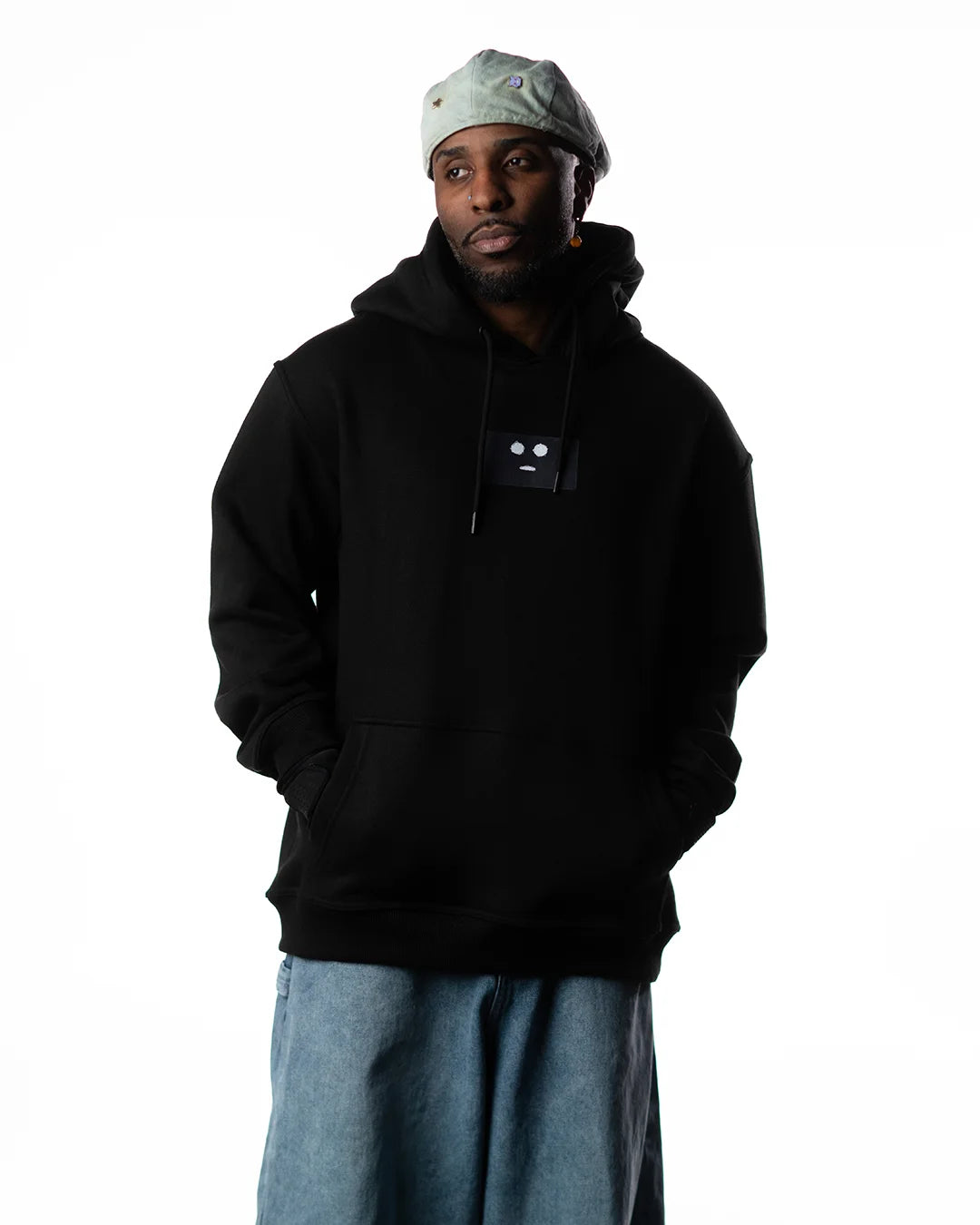 Wind Breaker haruka sakura black hoodie model front full view